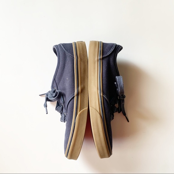 Vans Navy Blue Lace Up Round Toe Atwood Skate Sneakers - Picture 8 of 9